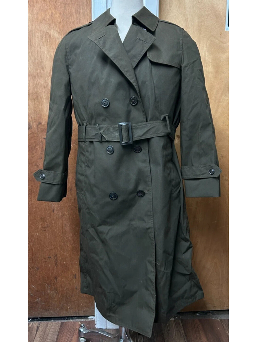 Women's Heritage Green 564 Military Trench Coat Army Green Service uniform